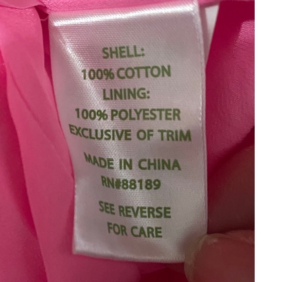 Lilly Pulitzer Emery Shift Dress Women's Size 0 Pink Gold Embellished V Neck - Picture 11 of 13